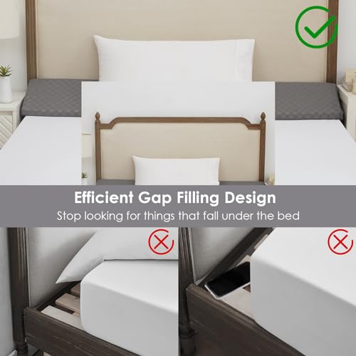 JKMAX Bed Wedge Pillow for Headboard - Bed Gap Filler King Size（76"x10"x6"）- Mattress Gap Filler（0-8"）- Pillow Wedge for Headboard Gap - Headboard Pillow to Fill The Gap Between Headboard and Mattress